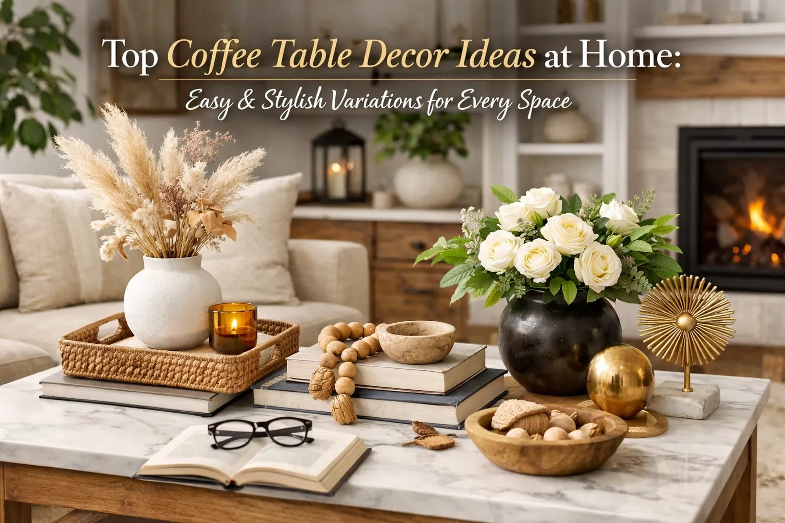 Top Coffee Table Decor Ideas at Home: Easy & Stylish Variations for Every Space