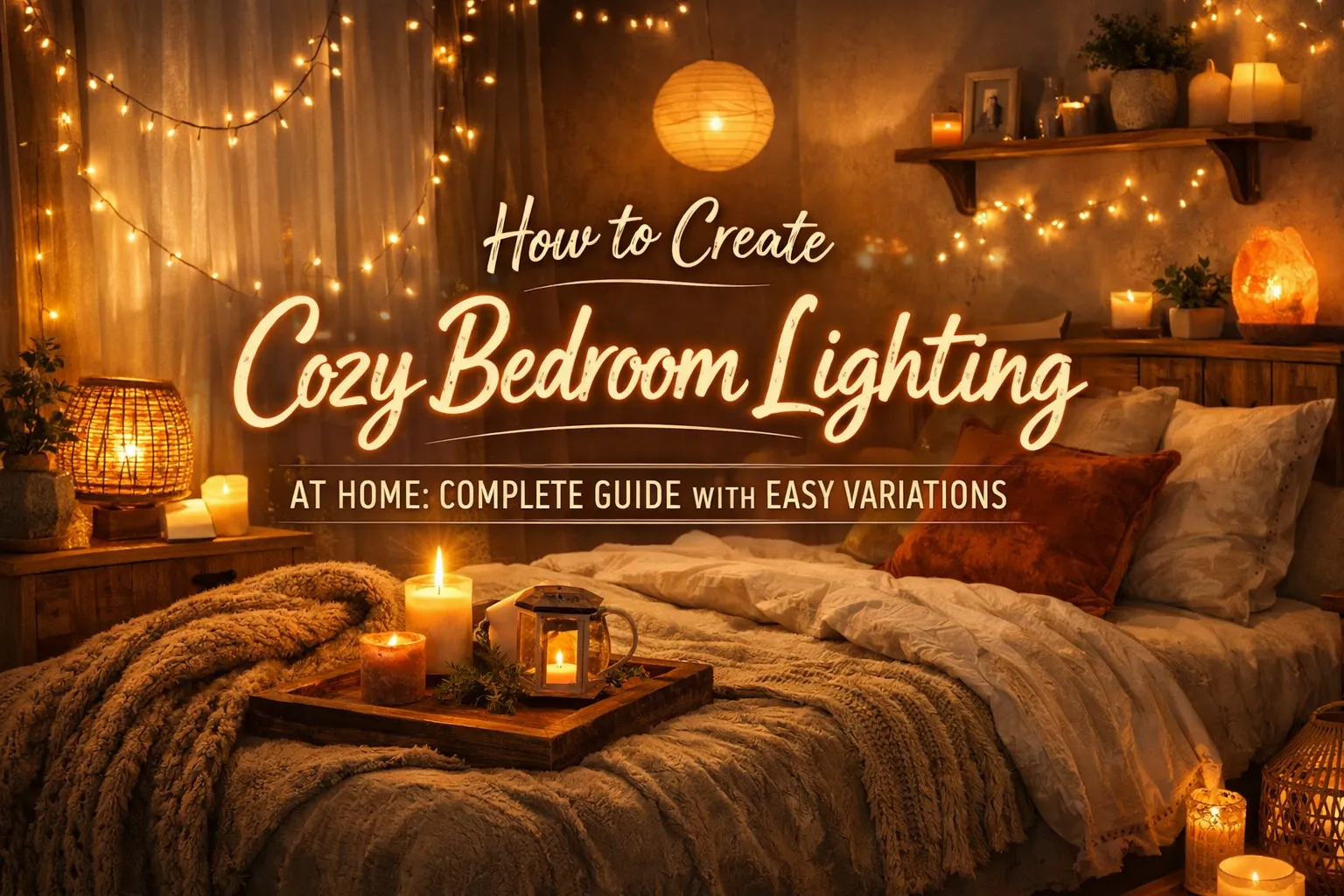 How to Create Cozy Bedroom Lighting at Home: Complete Guide with Easy Variations