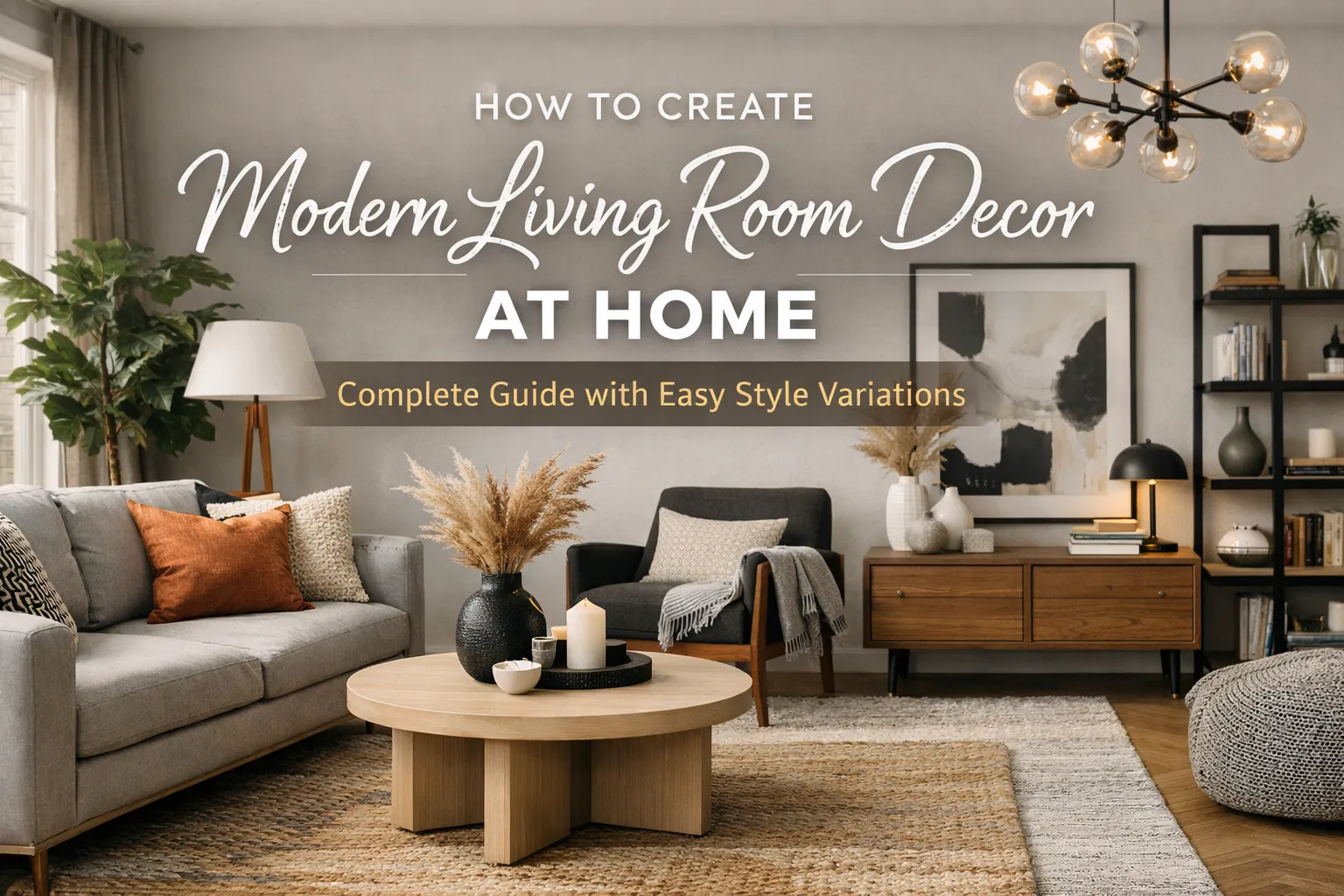 How to Create Modern Living Room Decor at Home: Complete Guide with Easy Style Variations