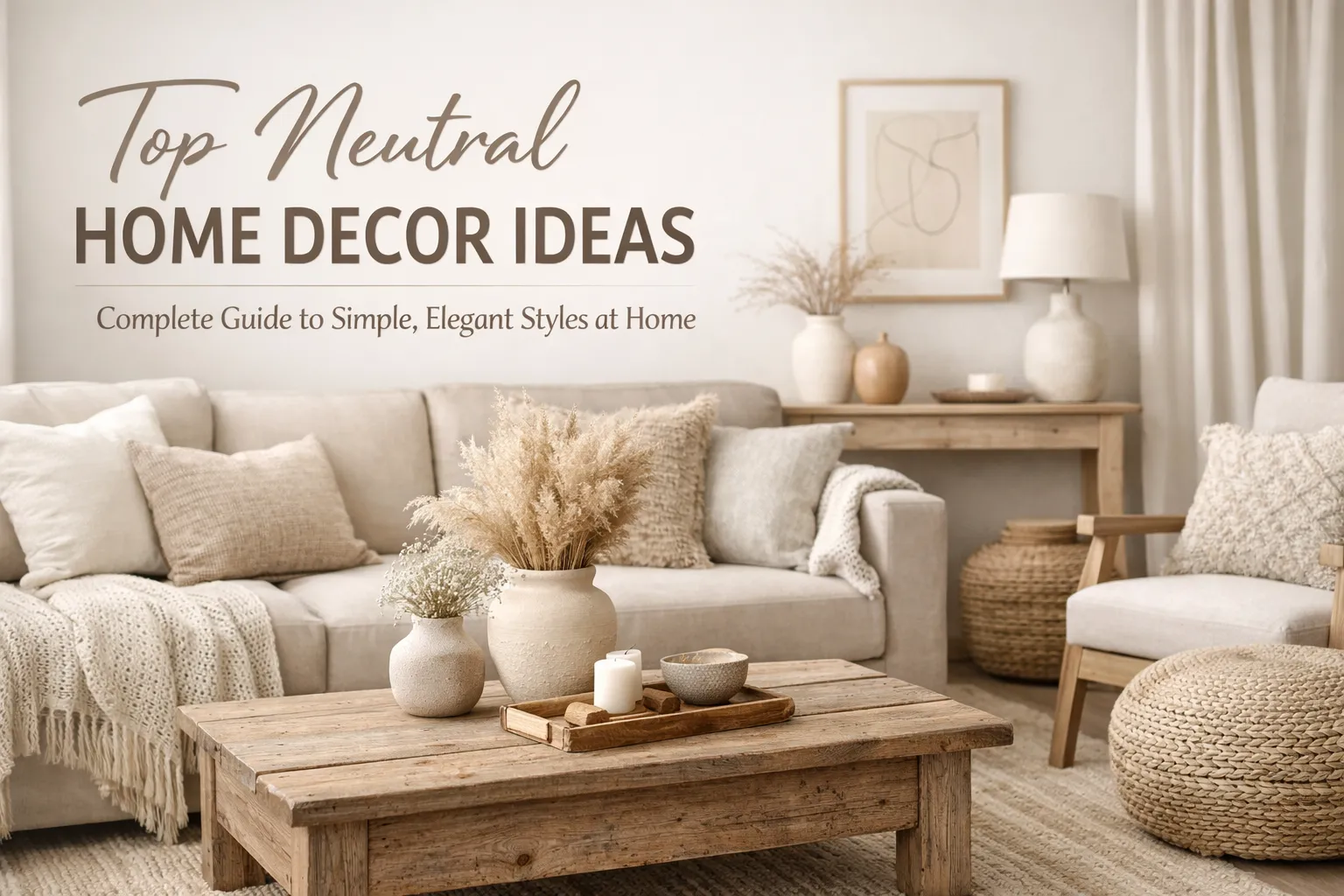 Top Neutral Home Decor Ideas: Complete Guide to Simple, Elegant Styles at Home