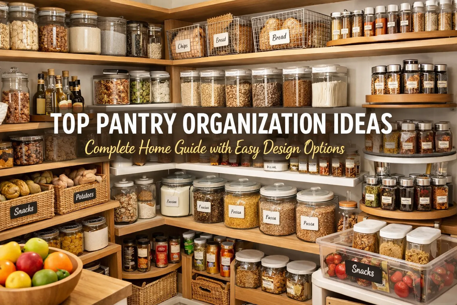 Top Pantry Organization Ideas: Complete Home Guide with Easy Design Options