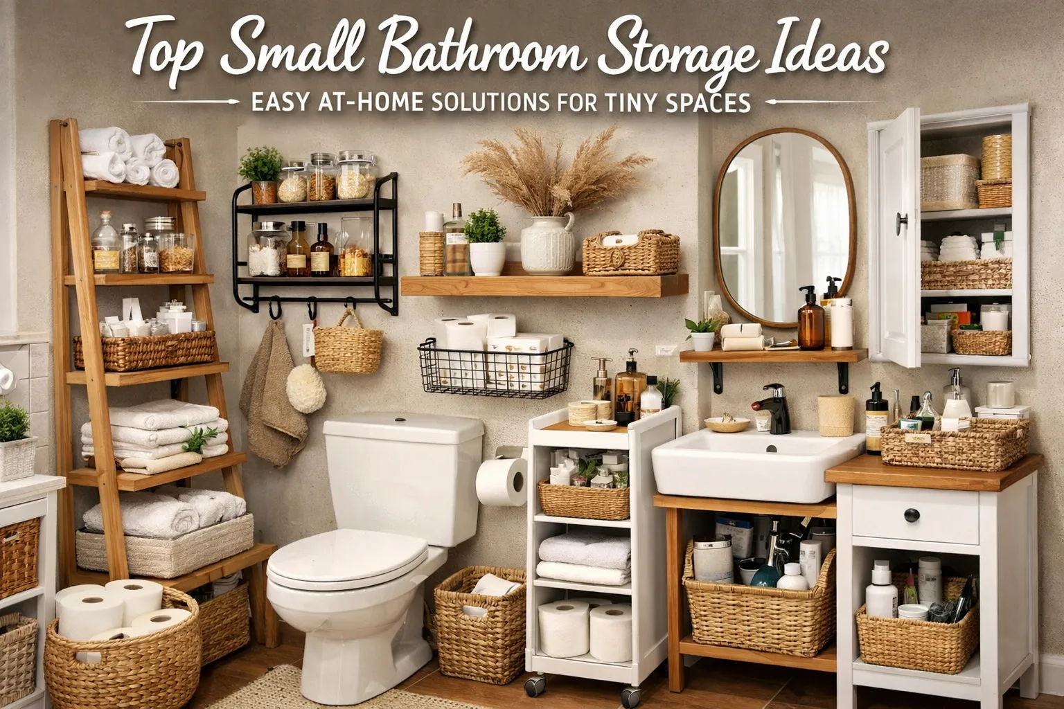 Top small bathroom storage ideas: Easy At-Home Solutions for Tiny Spaces