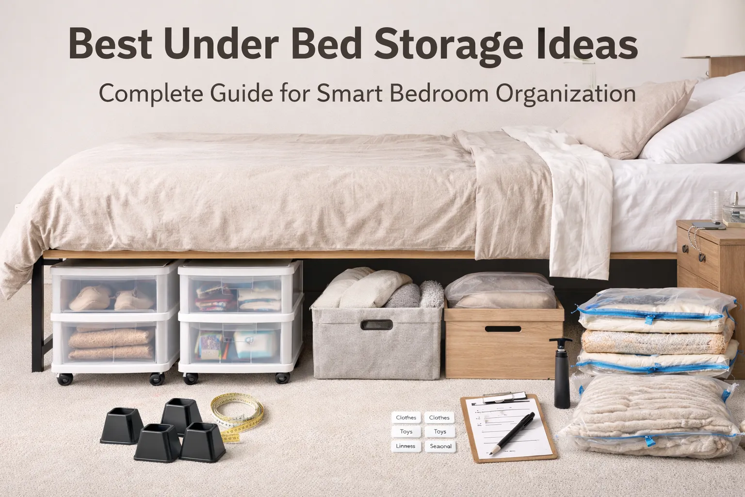 Best Under Bed Storage Ideas: Complete Guide for Smart Bedroom Organization