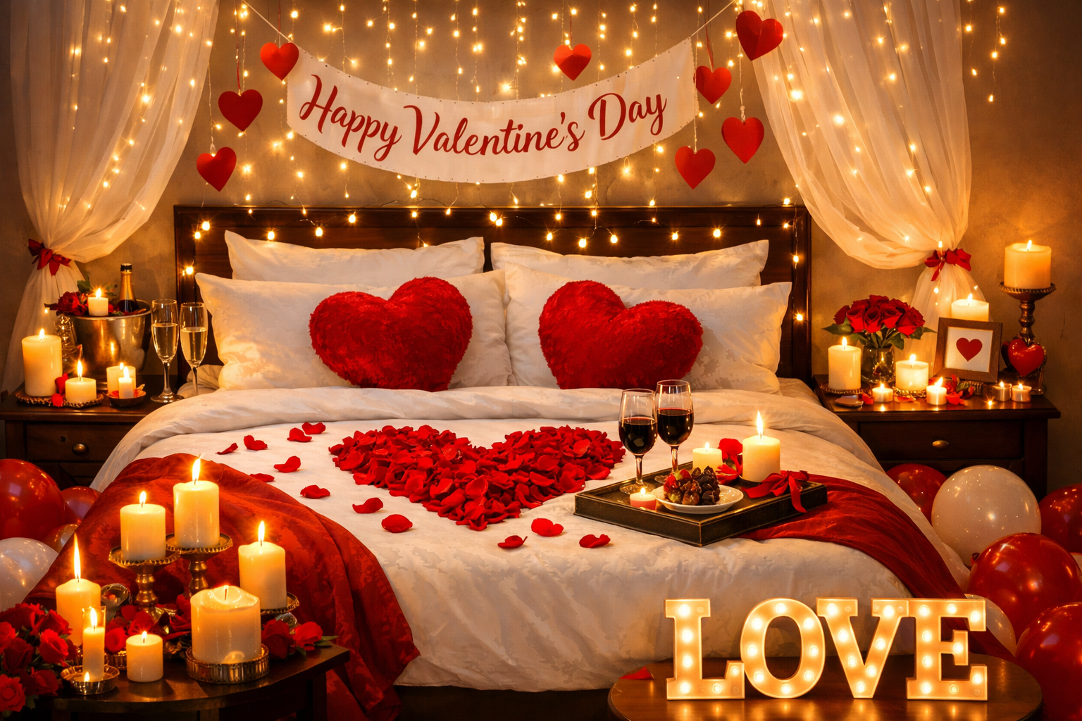 How to Create the Best Valentines Bedroom Decor at Home (Top Simple Romantic Ideas)